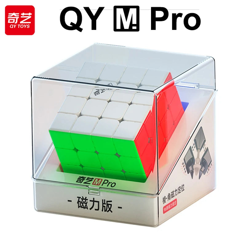 QiYi M Pro Speedcube 4x4x4 Magnetic Magic Cube Professional 4×4 Speed Puzzle Children's Fidget Toys 4x4 QY Original Cubo Magico