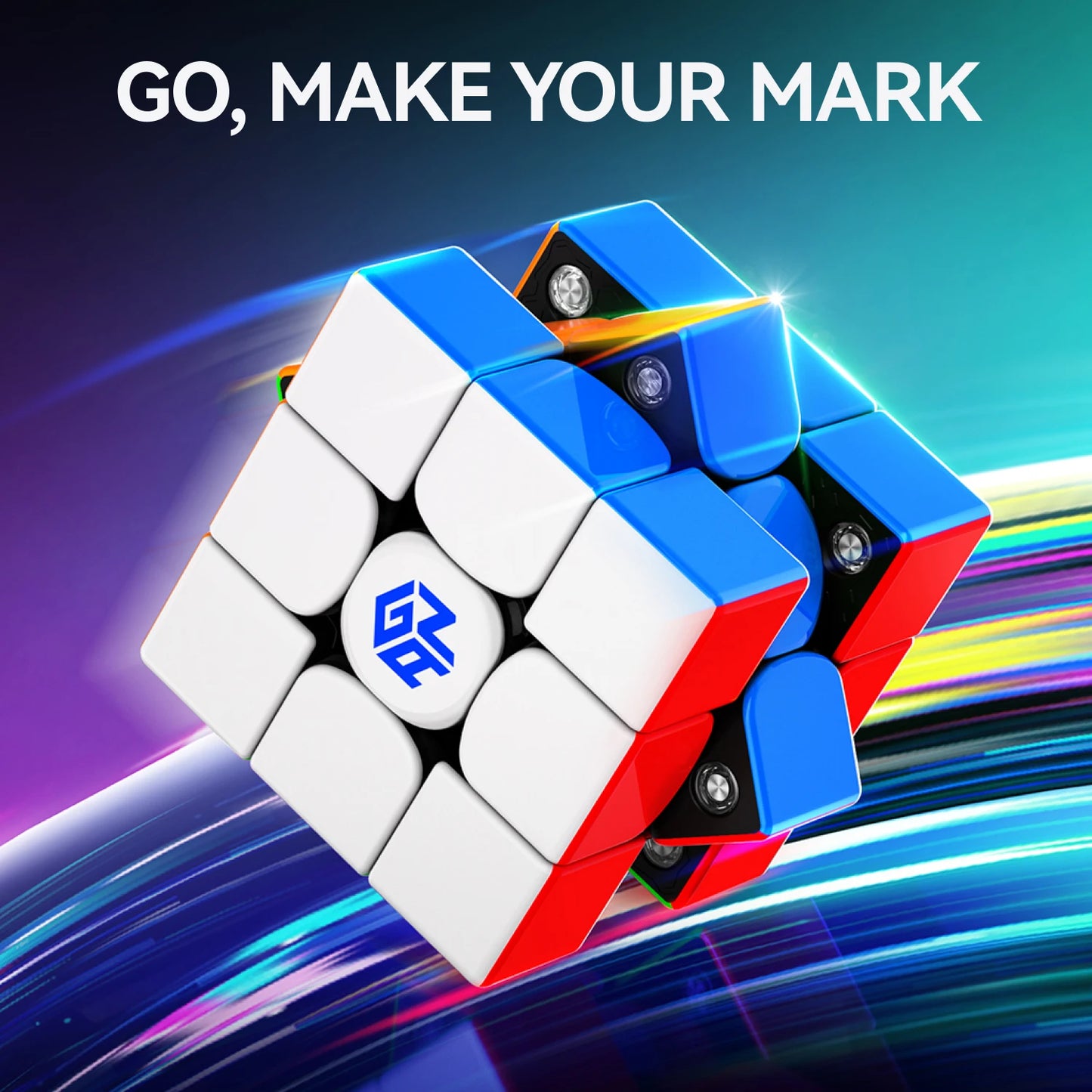 GAN V100 Maglev UV 3X3X3 Magic Cube Stickerless