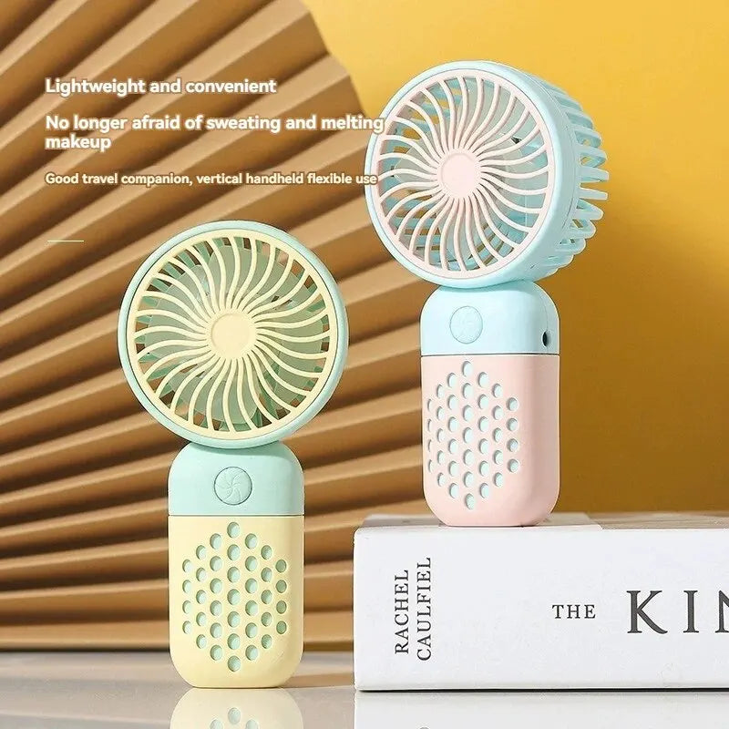 2024 New Small Handheld Charging Fan Pastel Colors