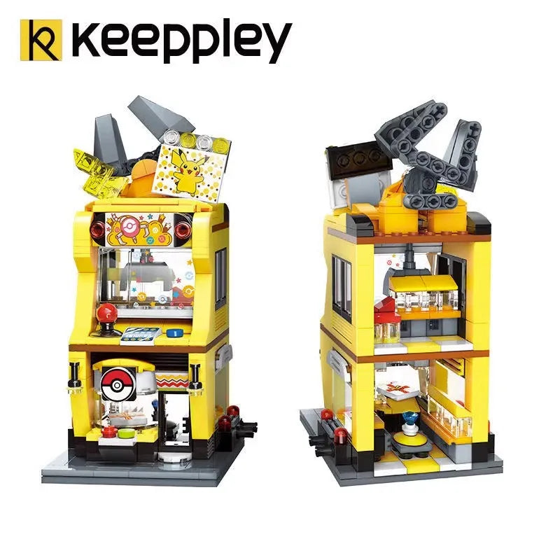 Keeppley Pokemon building blocks city building street scene series