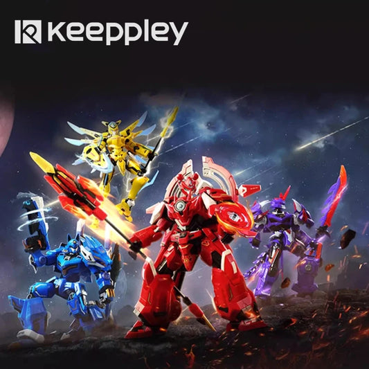 Keeppley transforming robot building blocks cosmic mecha model