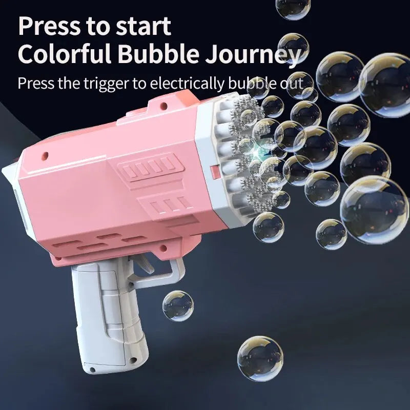 Handheld 40-Hole Bubble Machine Toy