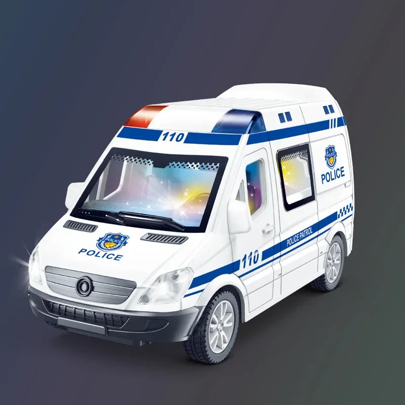 Die-cast Ambulance Fire-Truck Police Mini Car 1:32
