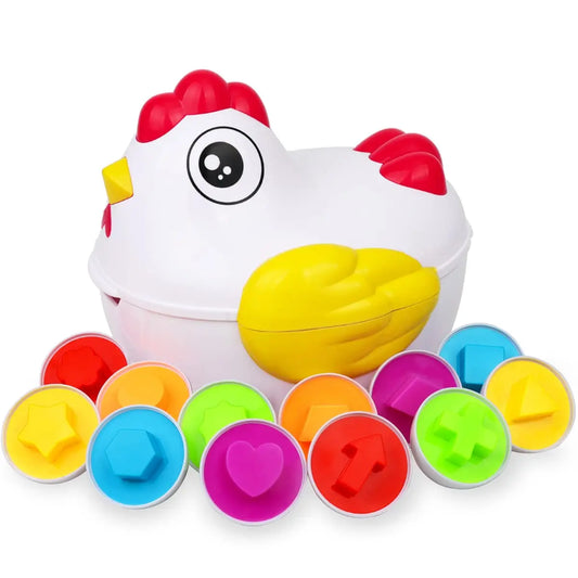 12 Matching Eggs Montessori Sensory Baby Toys