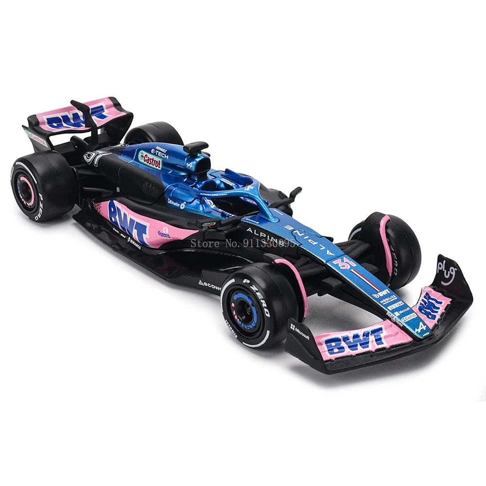 Bburago 1:43 Alpine F1 Team A523 2023 #10 Pierre Gasly #31 Esteban Ocon Alloy Car Die Cast