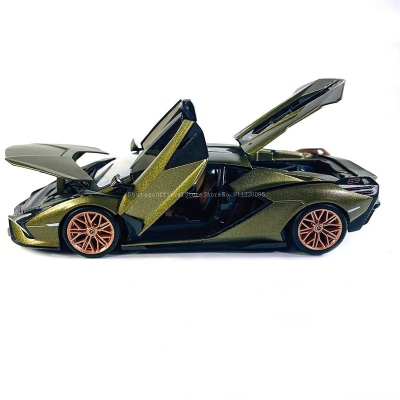 Bburago 1:24 Scale NEW Lamborghini Sian FKP 37  Alloy Luxury Vehicle Diecast