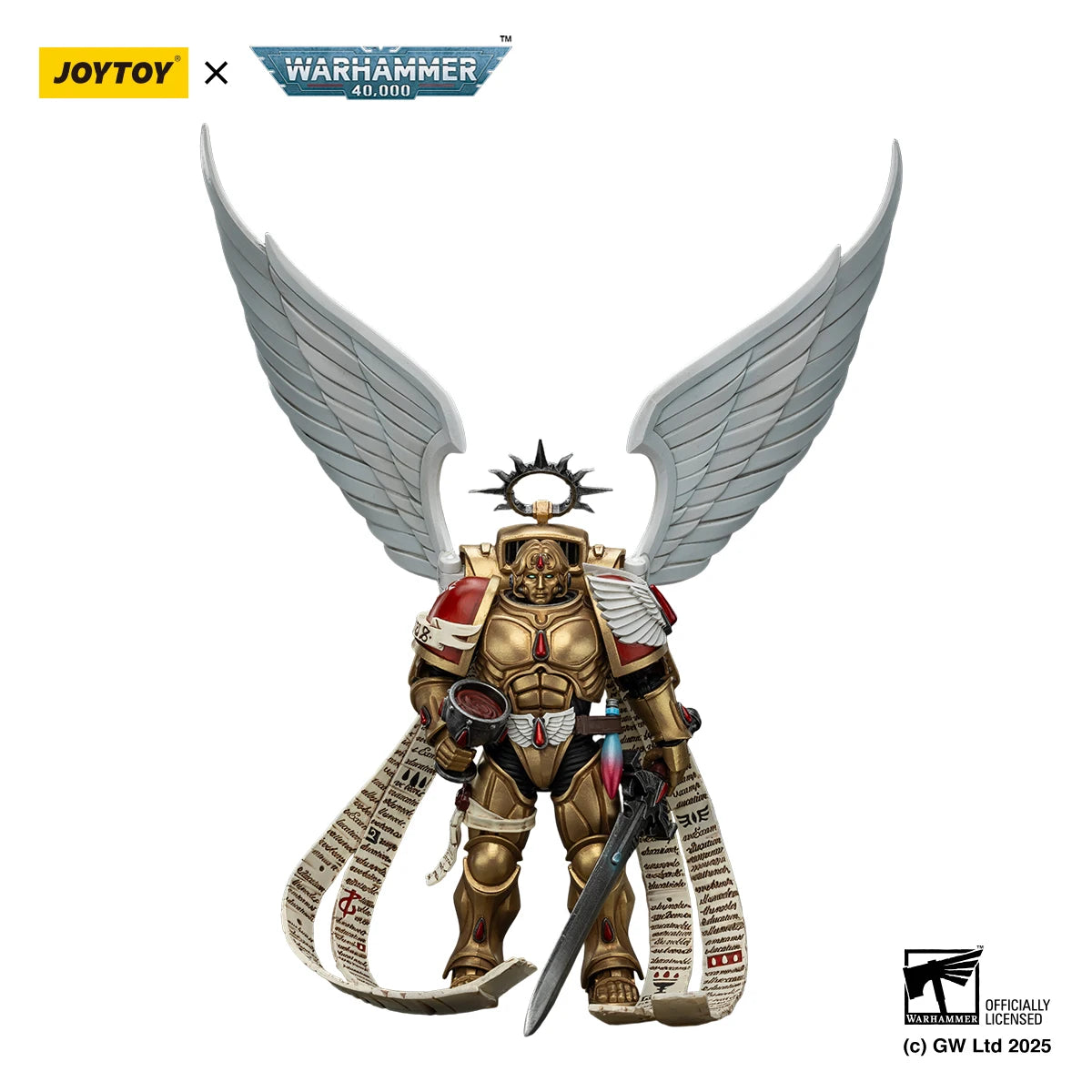JOYTOY Warhammer 40k 1/18 Action Figures Blood Angels The Sanguinor with Encarmine Broadsword