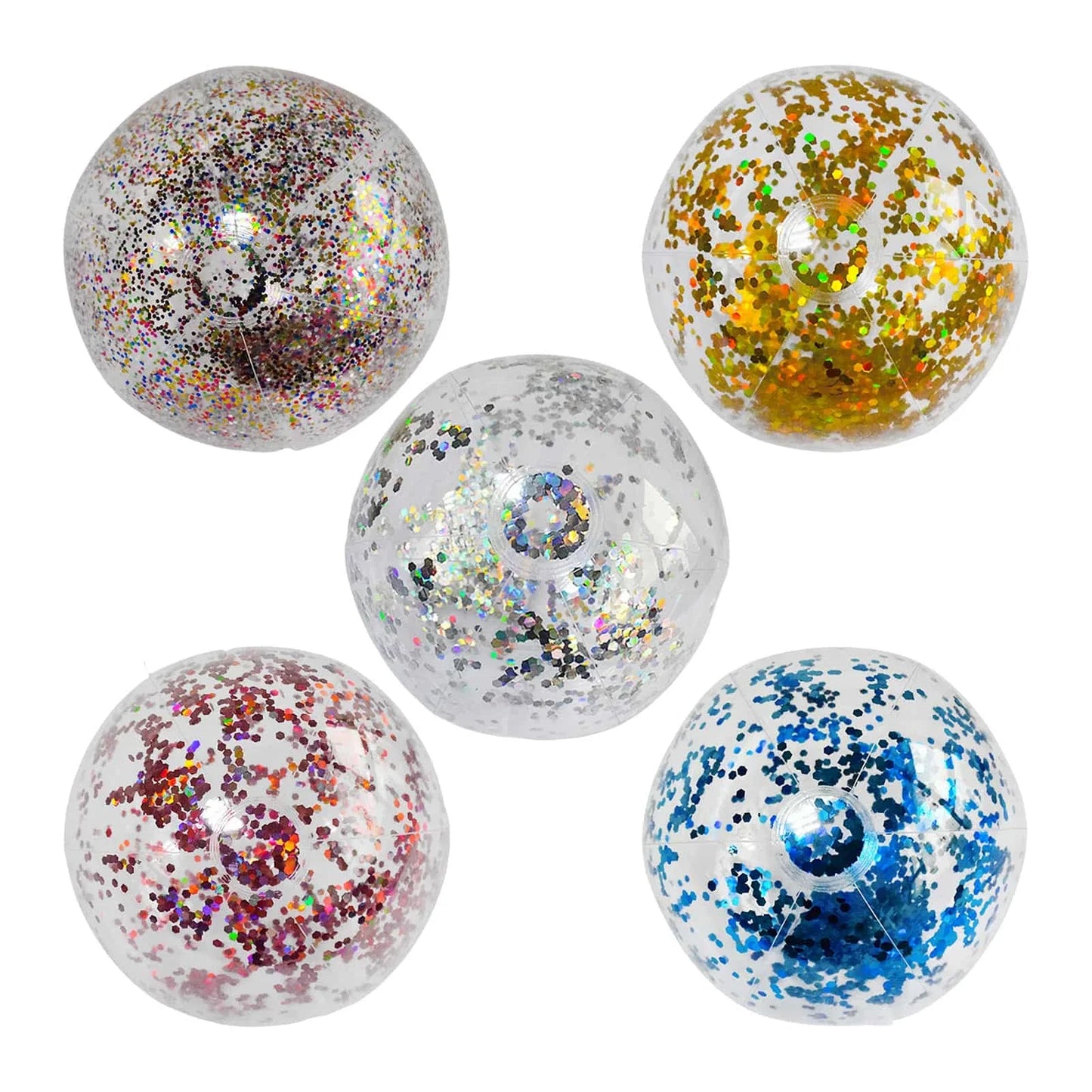 40cm Inflatable Glitter Beach Ball