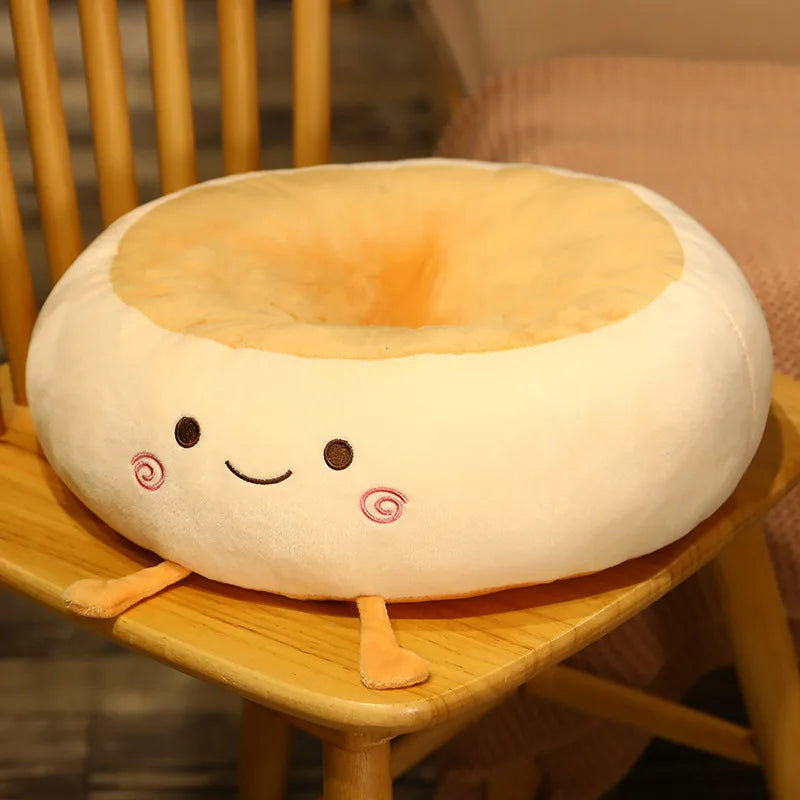 Soft Cushion Round Hole Bread-shaped