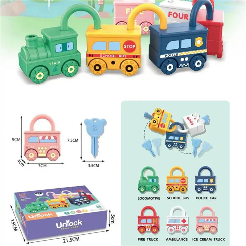 Baby Learning Lock With Key Car