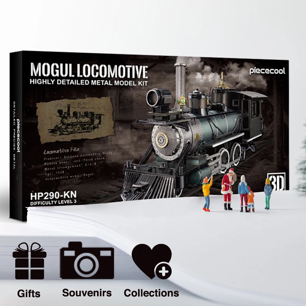 Piececool Puzzle 3d Metal Mogul Locomotive 282Pcs