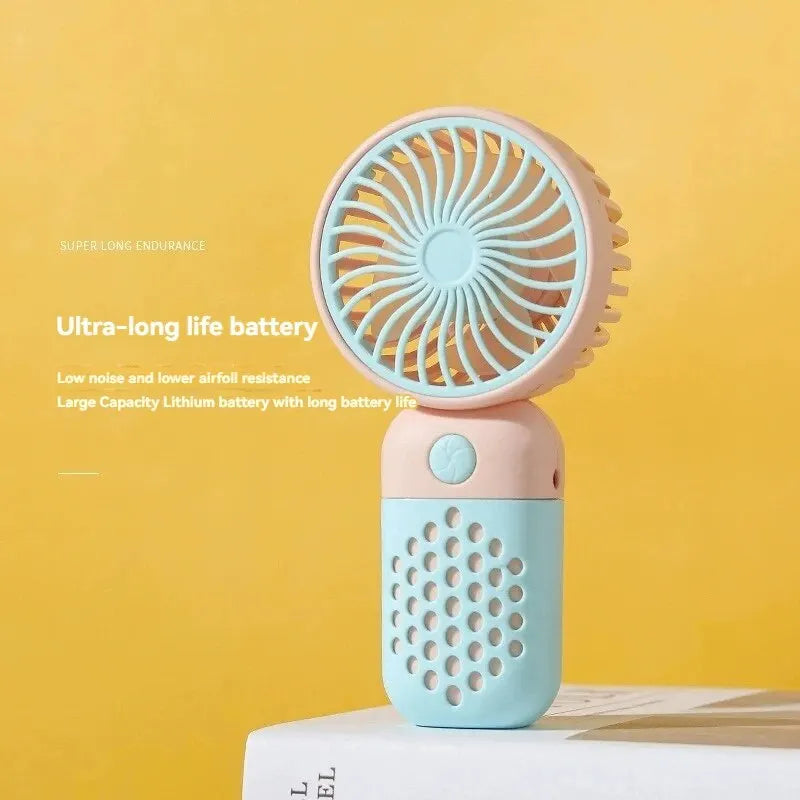 2024 New Small Handheld Charging Fan Pastel Colors