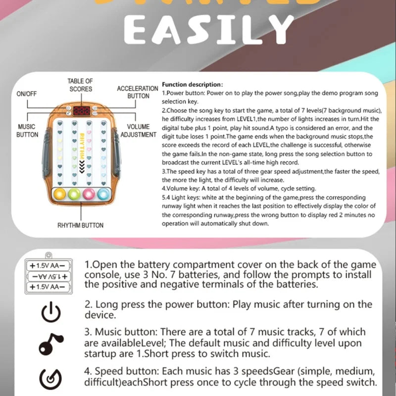 Rhythm Master Handheld Game