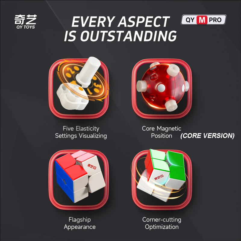 QiYi M Pro Speedcube 2x2x2 Magnetic Magic Cube Professional