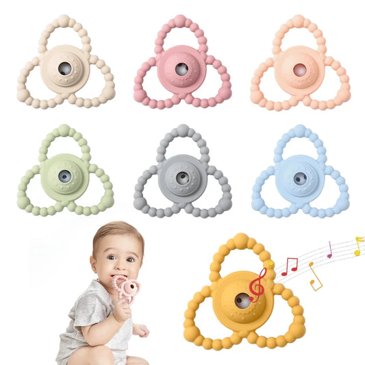 BPA Free Food Grade Silicone Rattle Toy