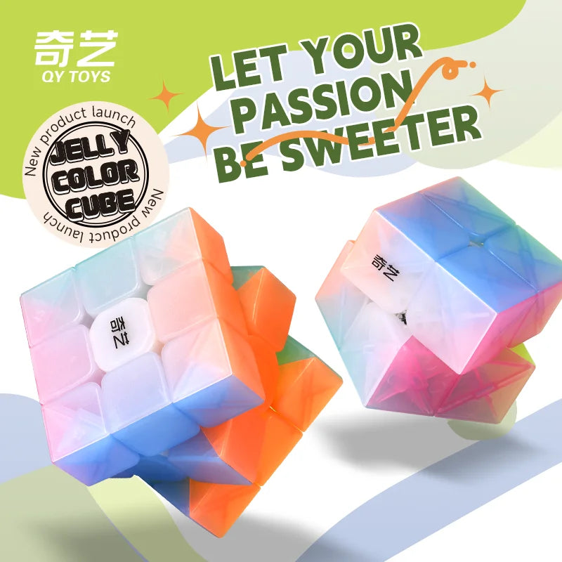 QiYi Jelly Color Speedcube 2x2 3x3 4x4 5x5