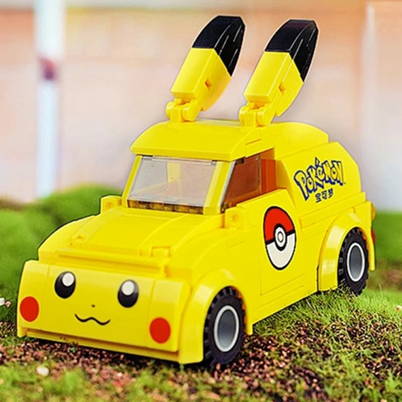 Keeppley Pokemon building blocks Pikachu car model