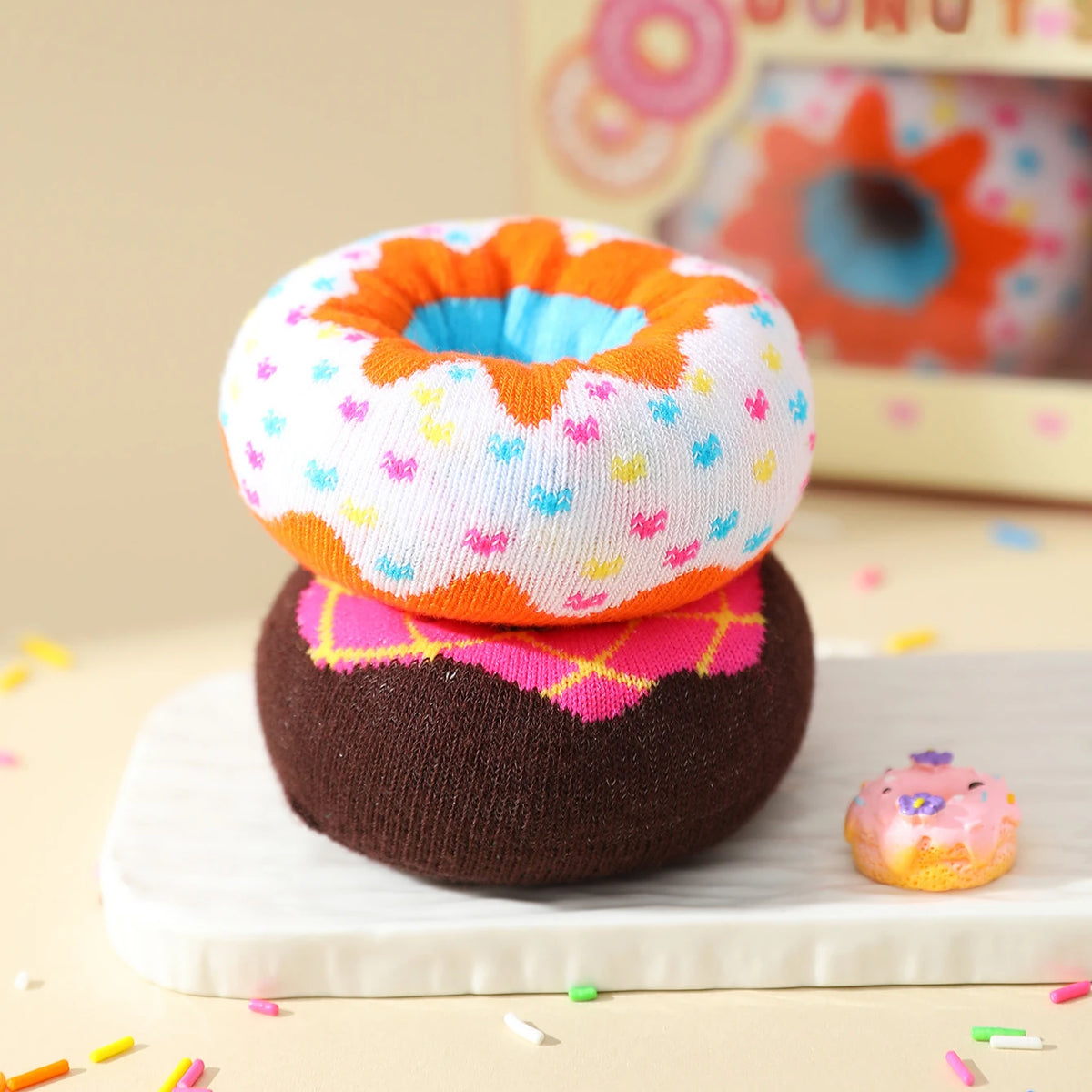 Colorful Donuts Socks 2 Pairs