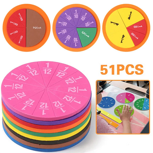 51Pcs EVA Round Shaped Fractions