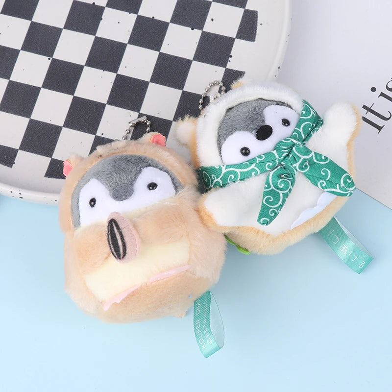 Small Penguin Schoolbag Plush Key Chain