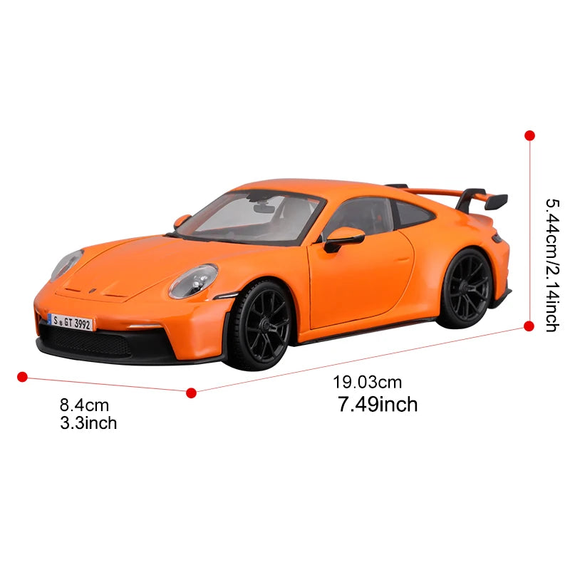 Porsche 911 GT3 Cars Model Bburago 1:24 Alloy