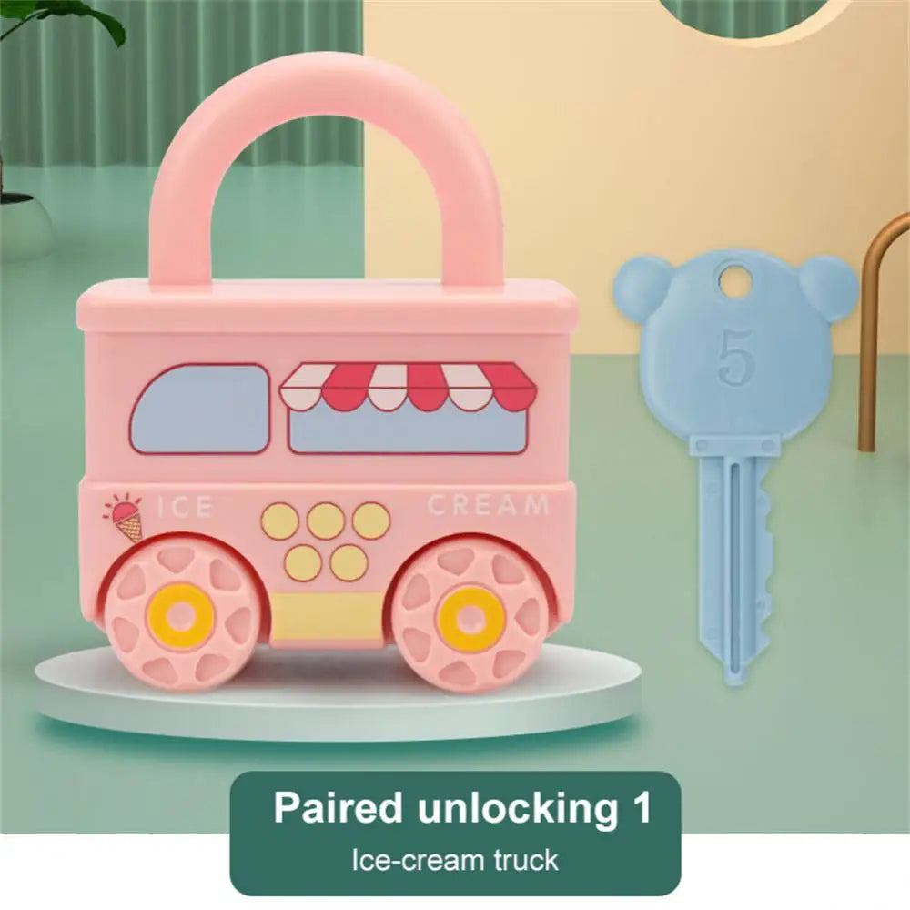 Baby Learning Lock With Key Car