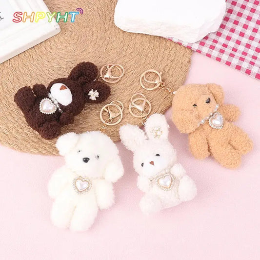 Plush Rabbit Puppy Keychain