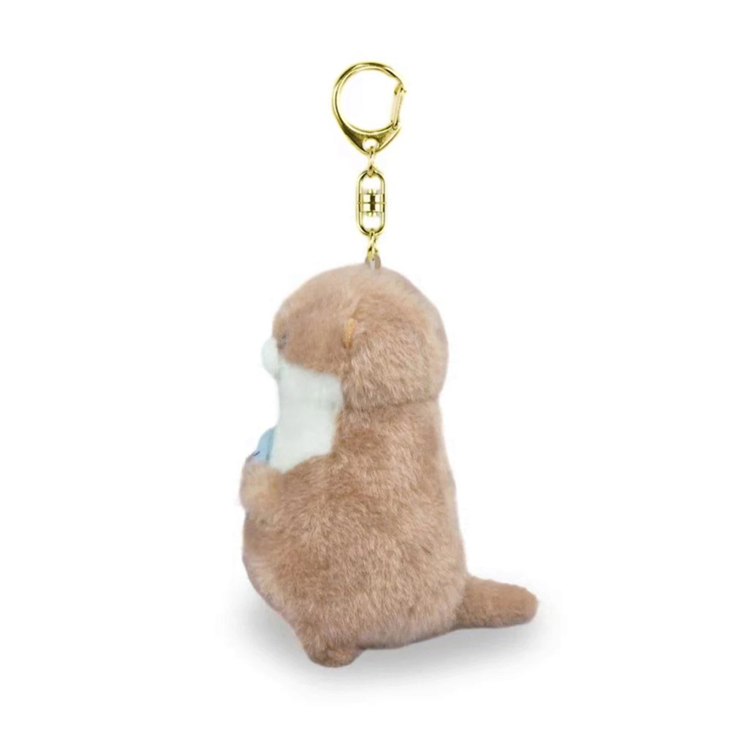 Cute Otters Holding Fish Plushie Keyrings