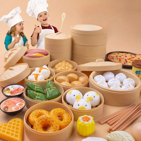 Chinese Breakfast Food Dim Sum Set