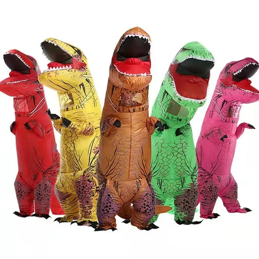 Tyrannosaurus rex inflatable costume mascot