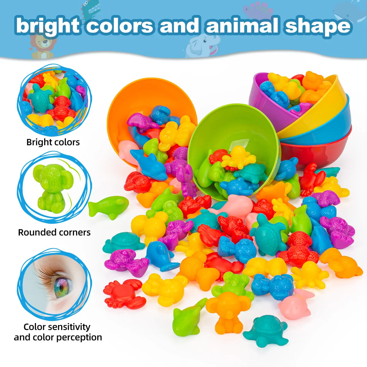Counting and Sorting Animal Toys
