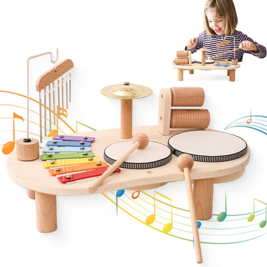 Baby Wooden Montessori Toys Bandstand