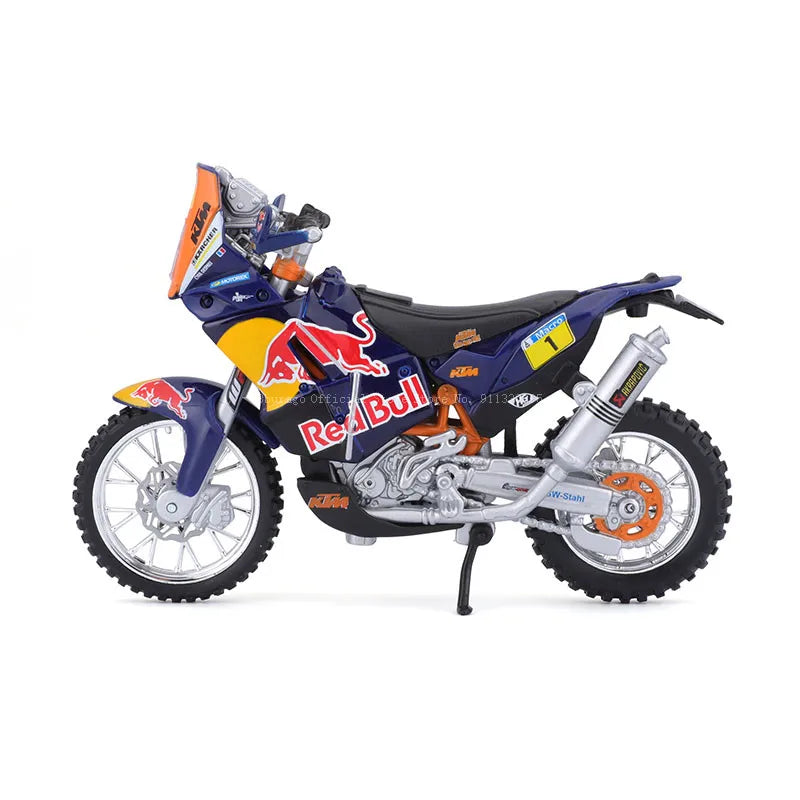 Bbugo 1:18 KTM450 랠리 합금 오토바이 모델