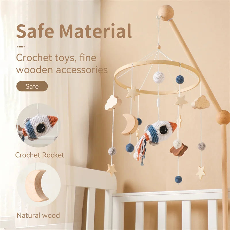 Newborn Music Holder Bracket Infant Crib Toy