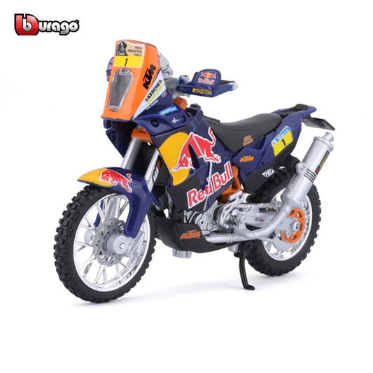 Bburago 1:18 KTM450 Rally Alloy Motorcycle Model