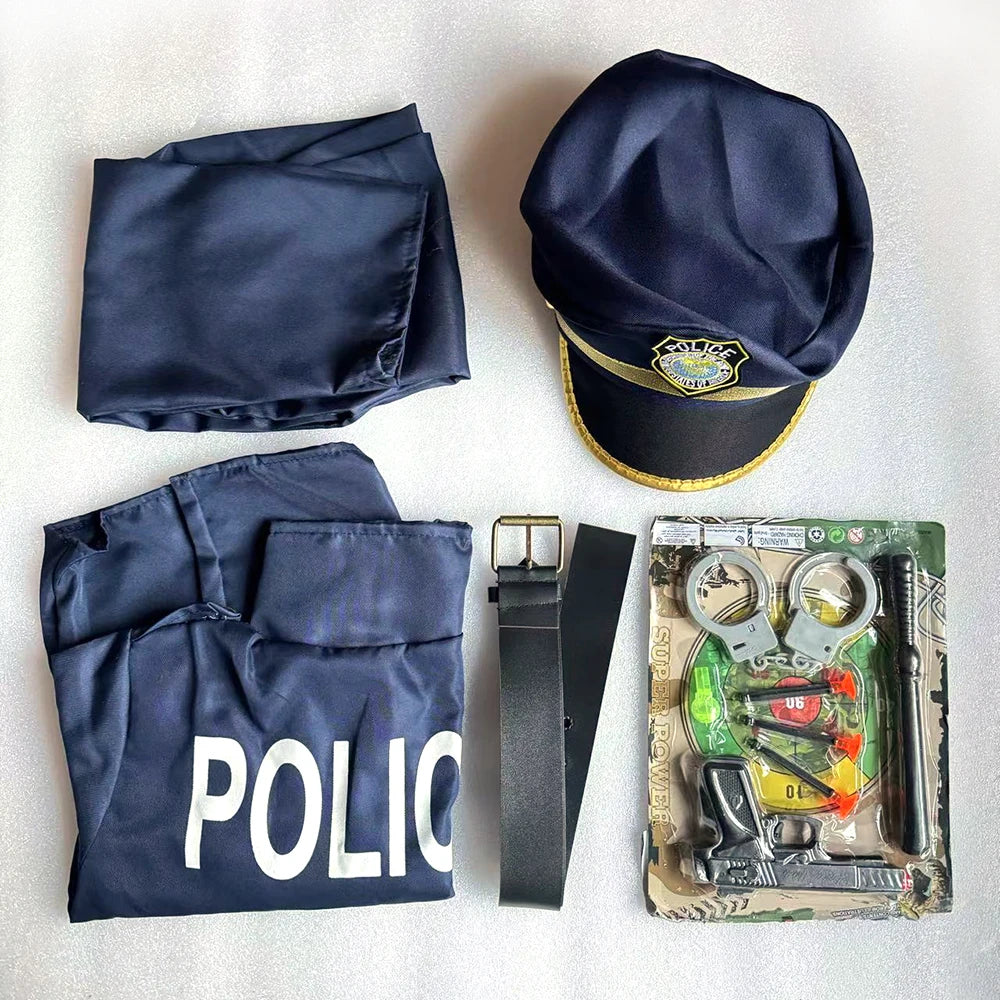 Halloween Costumes Children Policeman Cosplay Costume