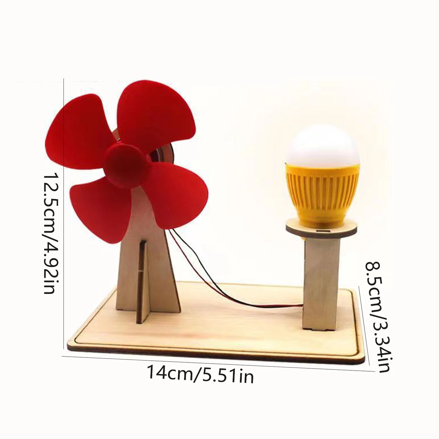 DIY Wooden Wind Generator Model