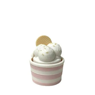 Ice Cream Cup Clicker Keychain