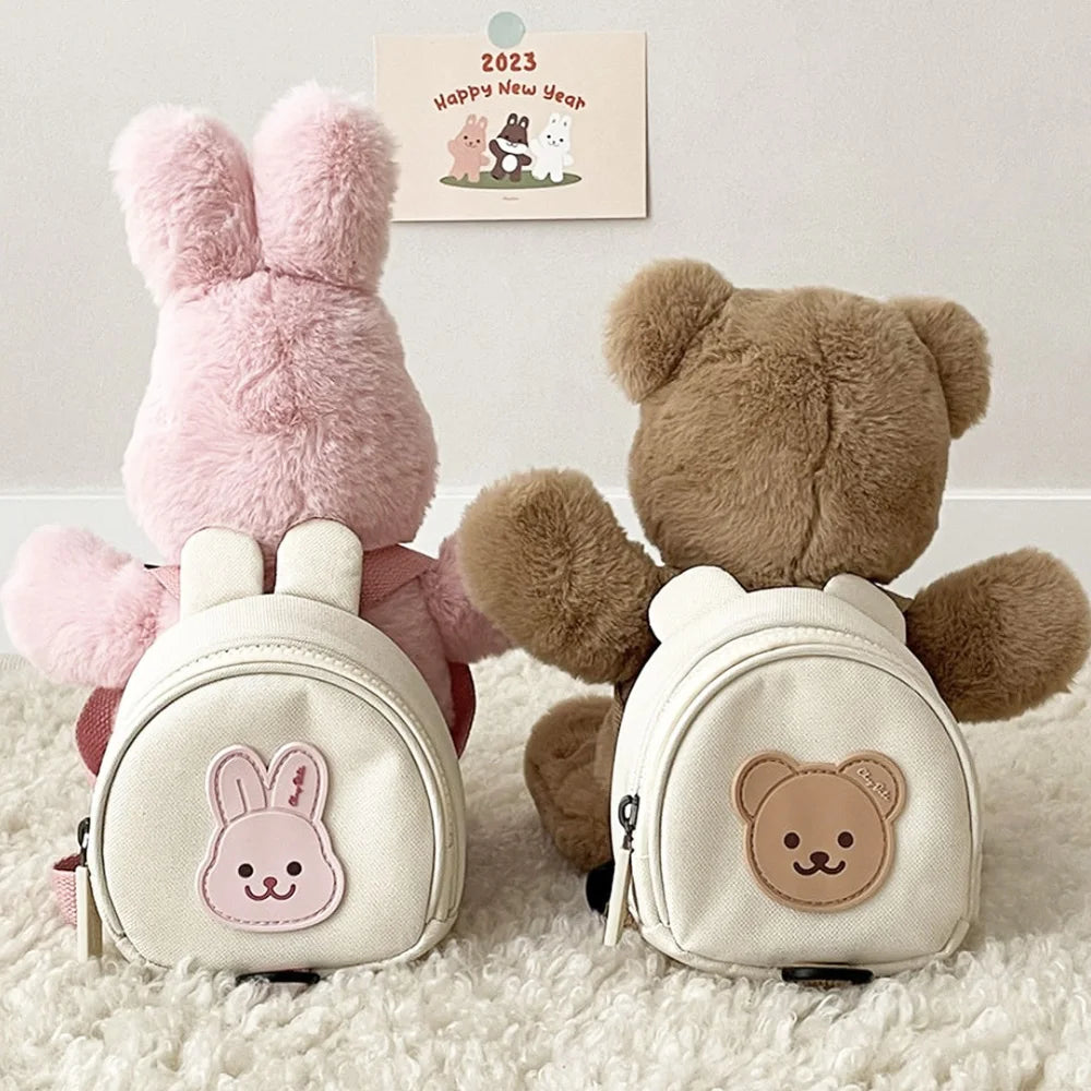 Little Bear Korean Canvas Baby Backpacks