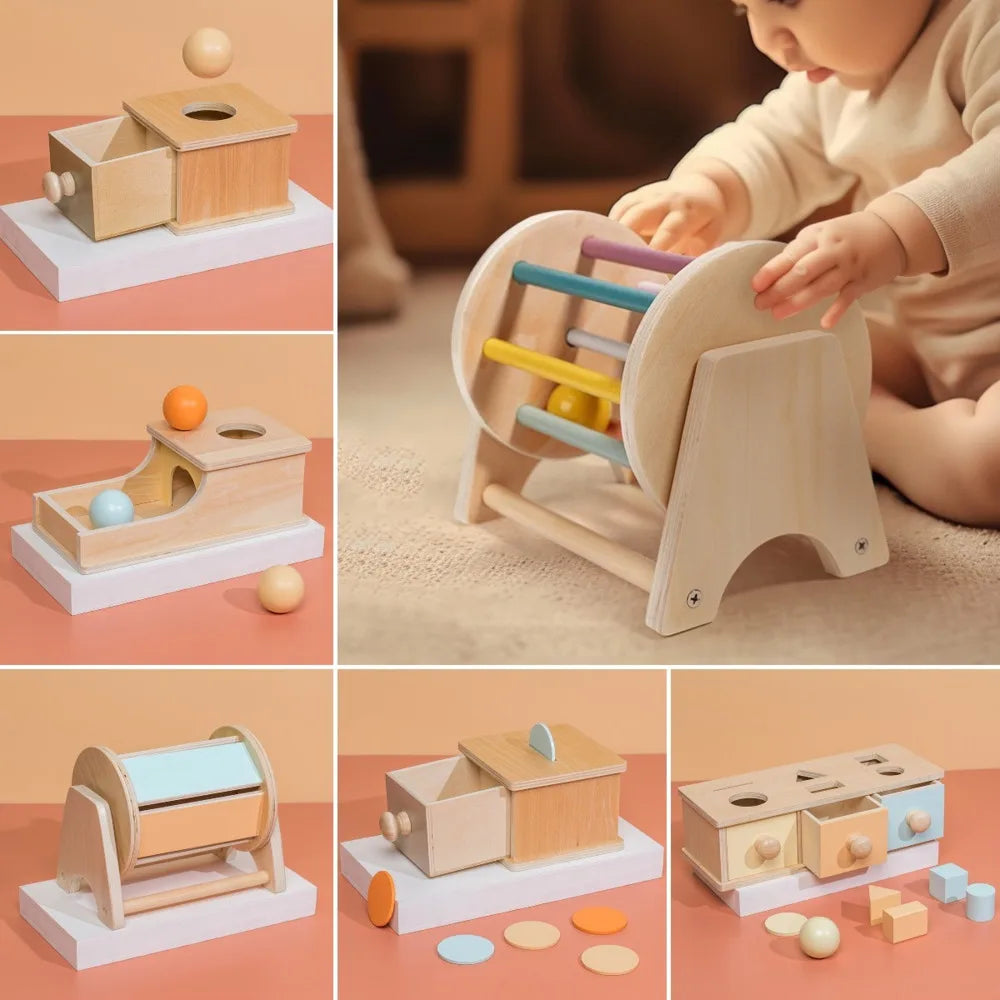 Educational Sensory Baby Teaching Wooden Toy