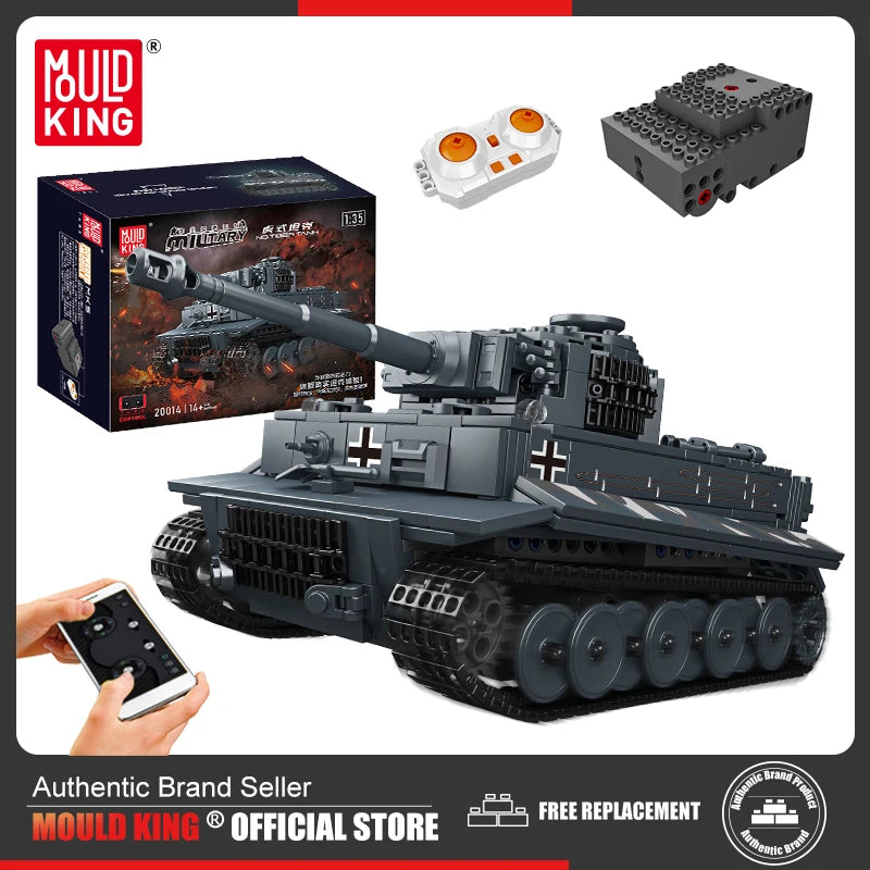 MOULD KING 20014 Technical Remote Control Tank Building Blocks