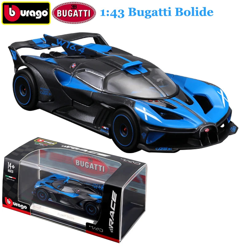 Bburago 1:43 Bugatti Bolide Cars Model Alloy