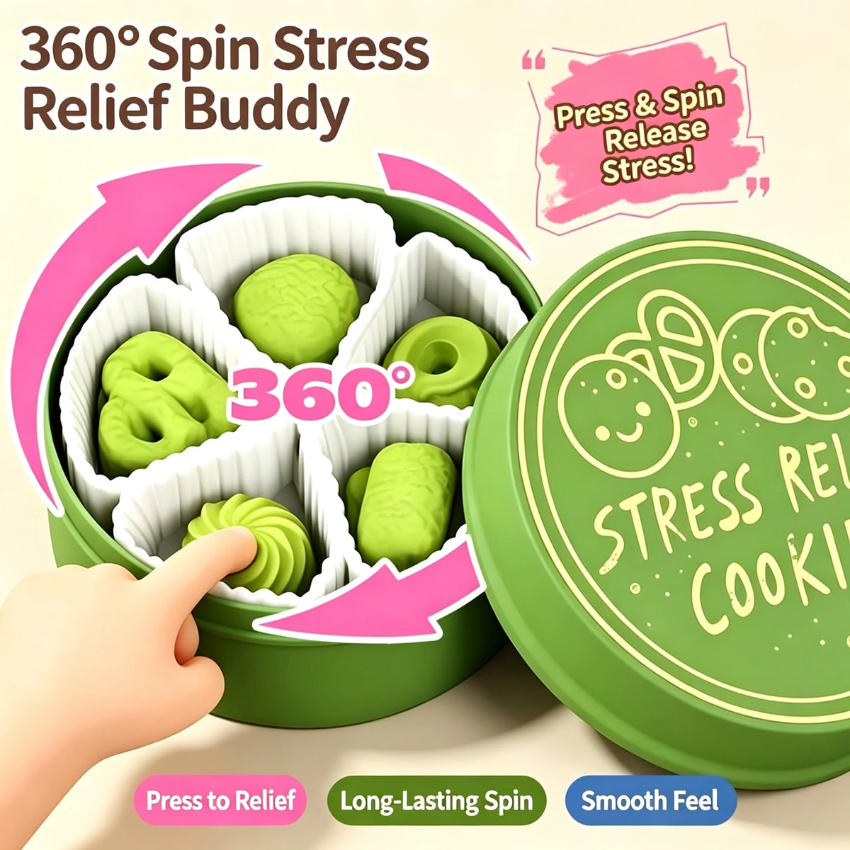Cookie Box Clicker Fidget Spinner