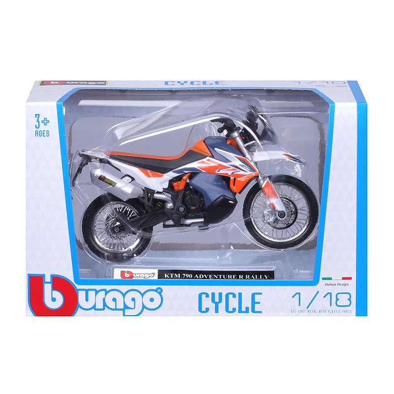 Bburago 1:18 KTM 790 Adventure R Rally simulation alloy