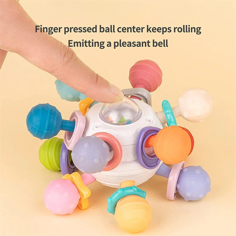 Rotating Rattle Ball Grasping Activity Baby Development