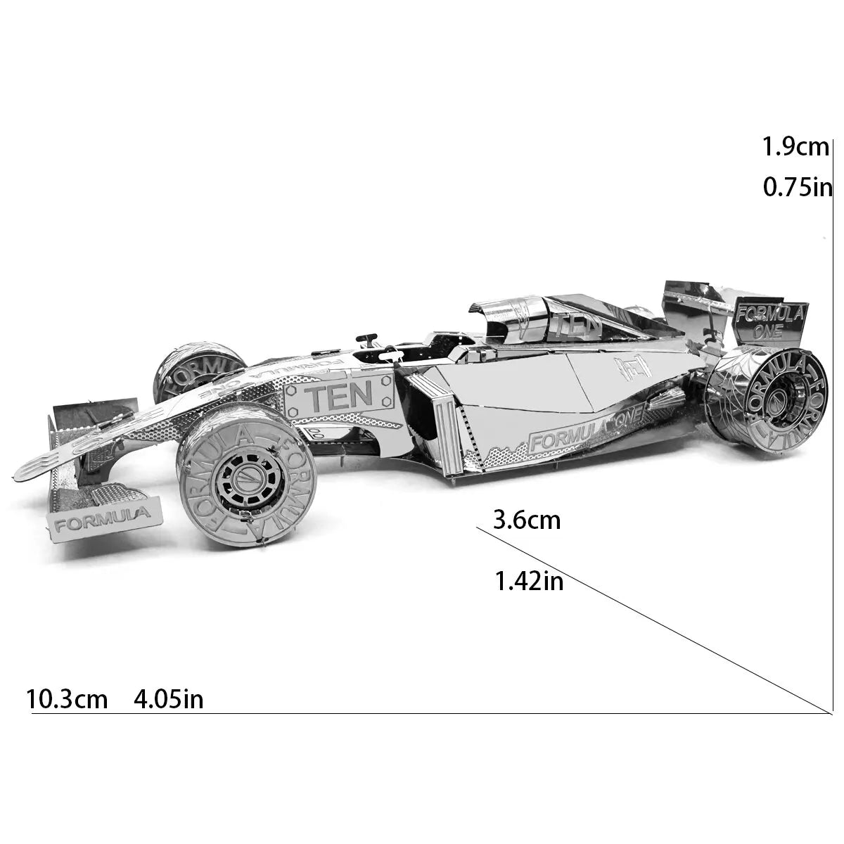 Sports Car Assemble Your Own 3D Metal Puzzle