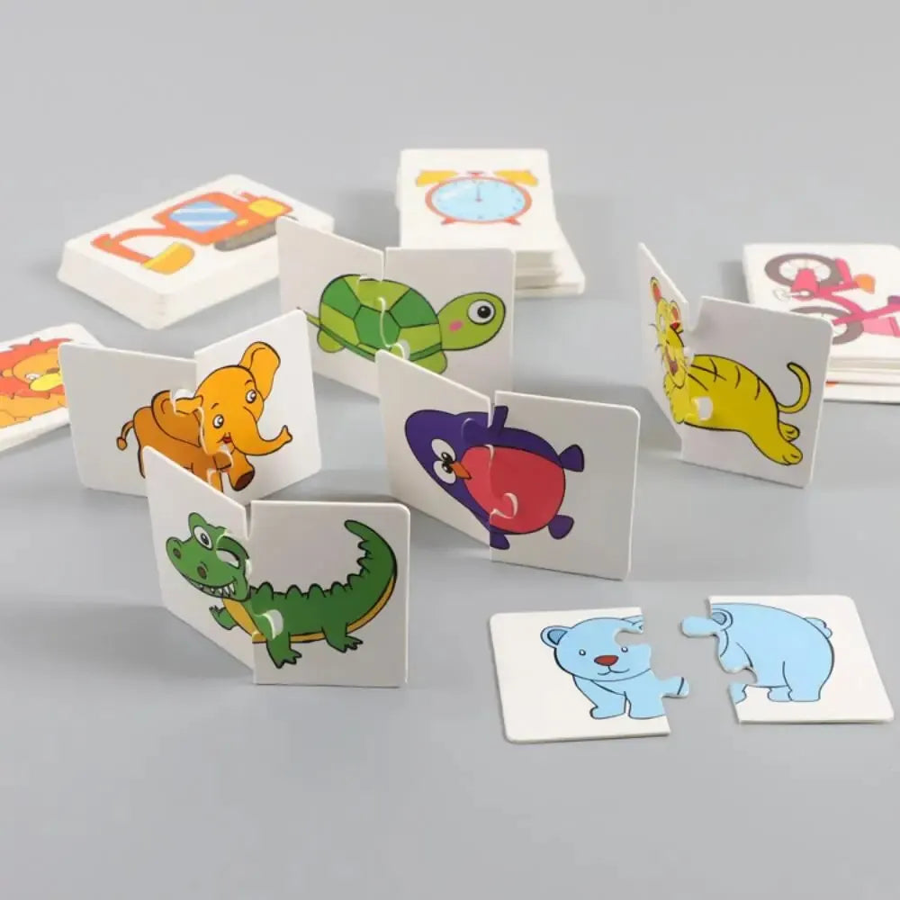 32 Pcs Enlightenment Card Matching Puzzle Early Education