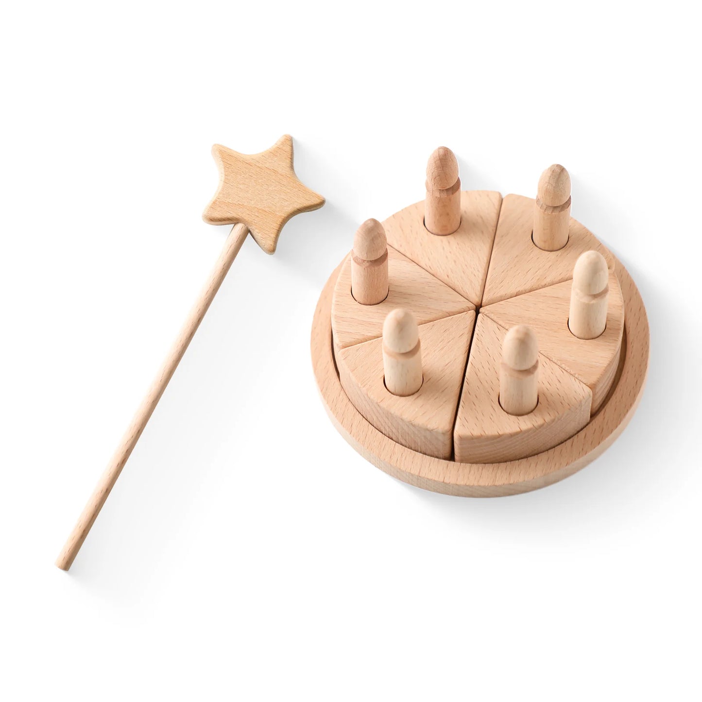 Wooden Birthday Cake Pretend Toy