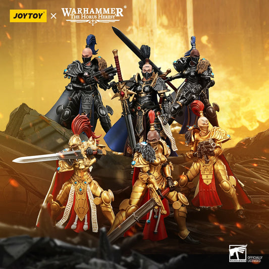 JOYTOY Warhammer 40k 1/18 Action Figures Sisters of Silence Knight-Commander Jenetia Krole White Falcons Vigilator Cadre