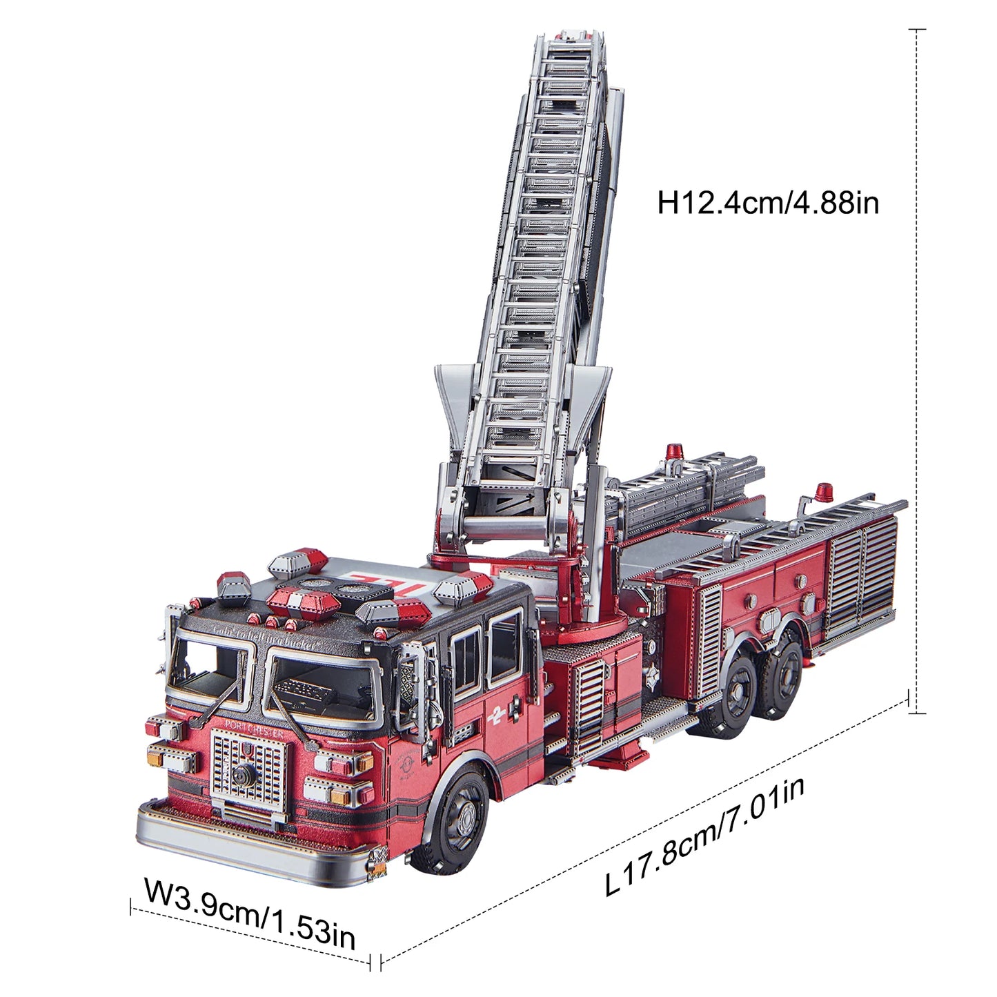 Piececool 3D Metal Puzzles Ladder Truck